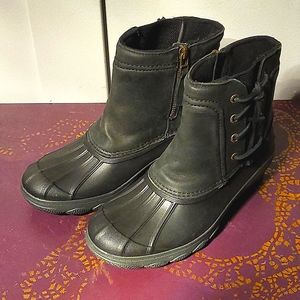 Sperry Rain Boots, Charcoal Black, size 5